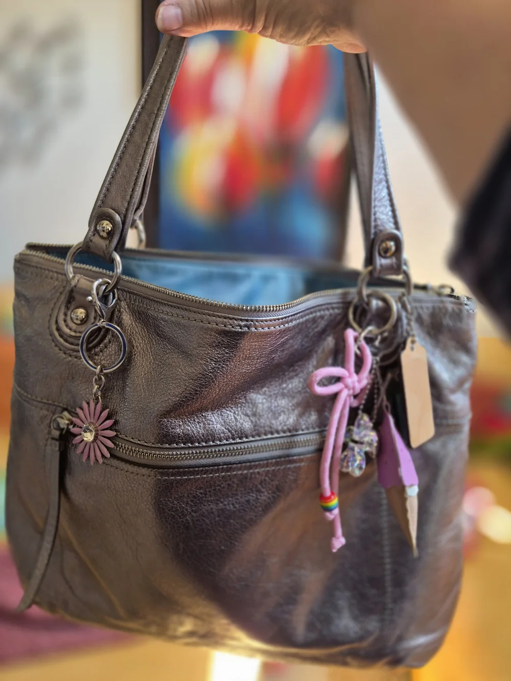 Coach sleek metallic